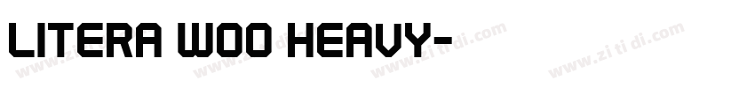 Litera W00 Heavy字体转换